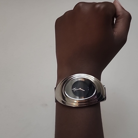 Calvin Klein Mound Women's Black and Silver Watch - Picture 7 of 8